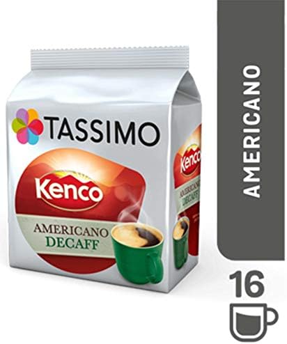 Tassimo Kenco Coffee Selection - Kenco Cappuccino/Kenco Decaf/Kenco Americano Grande XL/Kenco Americano Smooth/Kenco 100% Colombian - 5 Packs (72 Drinks)