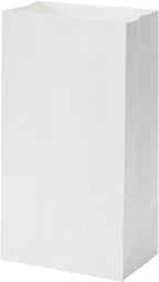 40 Count White Grocery Lunch Bag Kraft Paper Bags 4 lb Capacity