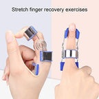 ZJchao Finger Extension Splint, Finger Pressing Device Rehabilitation Straighten Training Finger Splint Easily Wear Adjustment Joint Exerciser Actuator Extension Assist for Finger