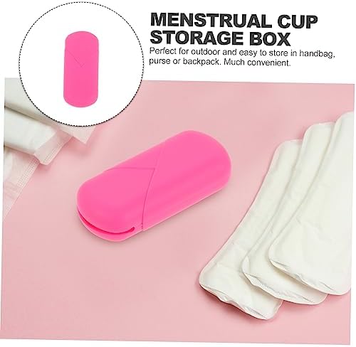 PartyKindom Storage Box for Menstrual Care Lightweight Reusable Silicone Organizer for Period Cups and Smooth for Women Daily Needs