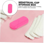 PartyKindom Storage Box for Menstrual Care Lightweight Reusable Silicone Organizer for Period Cups and Smooth for Women Daily Needs