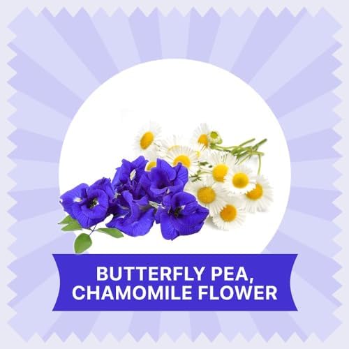 BLUE TEA - Chamomile Tea - Butterfly Pea Flower - 30 Count - Plant Based Tea Bag | CALMING & RELAXATION | Herbal Tea - Caffeine Free - Flower Based - Vegan - Non-GMO | Resuable Tin Packaging