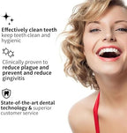 Sonic Electric Toothbrush Set, Equipped with 10 Brush Heads and Travel Case, IPX8 Waterproof, 2-Minute Timer, 42000 High-Frequency Vibrations, 5 Modes, The First Choice for Gift Giving, Black White