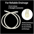 Wearable Urine Collection Bags for Men – Portable 2000ml and 1000ml Drainage Systems, Silicone, Odorless, Reusable, Incontinence Relief