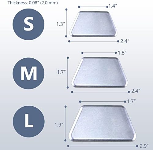 Aluminum Nasal Splints, External Nose Support Protector for Rhinoplasty Septoplasty, Nose Brace Fracture, ENT, Orthopedic Immobilization, Sliver (L)