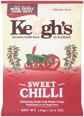 Keogh's Sweet Chilli & Irish Red Pepper Crisps 3x125 Grams