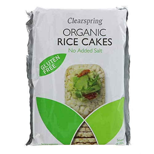 Clearspring Rice Cakes - No Added Salt,organic 130g (Pack of 12)
