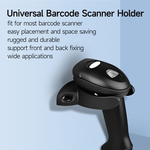 VACINV Universal Barcode Scanner Holder, Barcode Scanning Holder, Barcode Reader Rack Bracket Fit for Most Scanner Barcode Scanners (Stand-U)