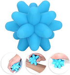 TMISHION Portable Acupoint Massage Ball, Muscle Release Deep Tissue Massage Silicone Fitness Ball, No Odor Gear Acupressure Massage Balls for Shoulders Neck Waist Back Legs Hands Feet(Blue)