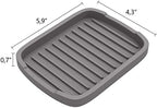 ZAPPOWARE Silicone Sponge Holder -soap Tray - 5.9" X 4.33" Set -2pcs (Gray)