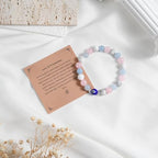 Empath Protection Happy Beads Natural Stone Healing Crystal Evil Eye Bracelet Jewelry Gifts For Women