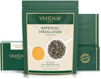 VAHDAM, Imperial White Tea Leaves From Himalayas (25 Cups/1.76oz) High Elevation Grown, White Tea Loose Leaf Tea | Pure Unblended Loose Leaf Tea | Vacuum Sealed