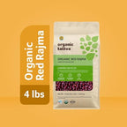 Organic Tattva Dark Red Kidney Beans (4 lbs) - Organic Kidney Beans - Dried & Unpolished Red Rajma Bean - High Protein Plant Based Nutrition - Gluten Free, Vegan, Kosher - USDA Certified Legumes