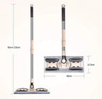 360 Degree Spin Mop with Microfiber Pads Flat Mop Floor Telescopic Handle Home Kitchen Floor Cleaner Wood Ceramic