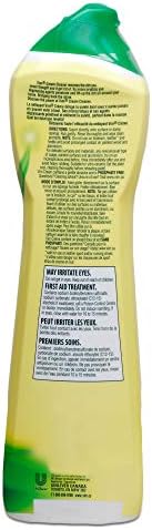 Vim (Cif) Cream Multi Purpose Cleaner with Micro Crystals, Lemon Scent - 16.9 Fl Oz / 500 mL x 2 Pack