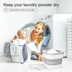 Conworld Laundry Detergent Container, Laundry Powder Dispenser with Scoop for Laundry Room Décor and Accessories, Space Saving Laundry Room Organization and Storage, Gray