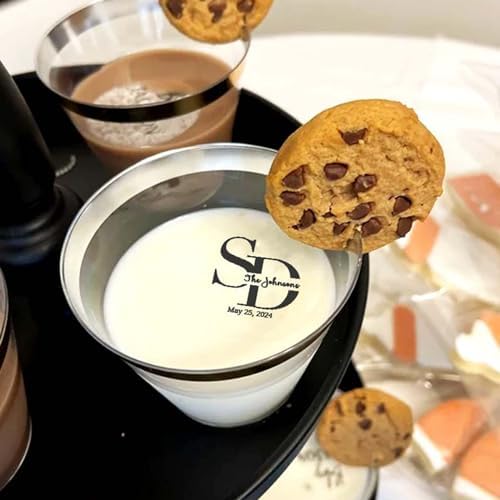 Custom Edible Beverage Plate Caps Personalized Clear Wafer Paper Perfect For Parties Weddings Wine Tastings Cocktails Cake Toppers And Other Beverage Decorations (Pack Of 20)