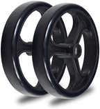 AlveyTech 8" Rear Caster Wheel for Drive Medical Duet Rollator/Transport Chair (795) & D-Lite Rollator (750N) - Replacement 3-Spoke Black 8 Inch Wheel for Rollators & Transport Chairs (9501A75008)