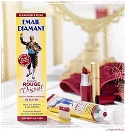 X3 Email Diamant Cosmetic RED Toothpaste - Formule Rouge Original (X3 Tubes)