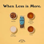 South 40 Snacks Crunchy Almond Bar, Just 4 Ingredients, Touch of Honey (40g Bar, Pack of 12)