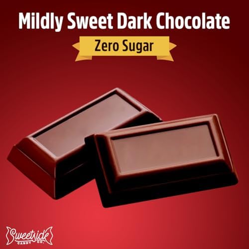 Zero Sugar Special Dark Chocolate Candy Bulk Pack - Individually Wrapped Sugar Free Chocolate Candy Bar Snack Size for Office Cravings, On the Go Snacking and Party Favors, 2lb