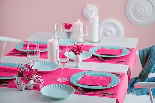 Fuchsia 3-Ply Disposable Lunch Napkins, 125 Count – Paper Cocktail & Party Napkins for Weddings, Birthdays, Bars & Events, EU Made
