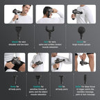 Mebak 3 Massage Gun, Massage Gun Deep Tissue for Athletes, Professional Muscle Percussion Massager, Massager for Shoulder Leg Back Body Pain Relief, Quiet Portable Sport Tool, Gifts for Him
