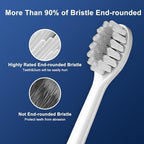 Compatible with Gleem Electric Toothbrush - Premium Replacement Toothbrush Heads, 5-Pack (White)