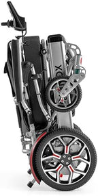 Muvon Mobility Equinox Power Wheelchair - Lightweight & Foldable Heavy-Duty 350W Dual Motor, Remote Control, Reclinable Backrest, 25 Mile Range Dual Batteries Electric Wheelchair