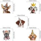 50 PCS Edible Pet Dog Cupcake Toppers Cute Wafer Paper Puppy Dog Cupcake Picks Edible Puppy Dogs Birthday Decorations for Pet Dogs Theme Birthday Anniversary Party Cake Decorations Supplies