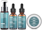 Beard Kit,Beard Grooming Kit for Men W/Straight Razor,2 PACK Beard Oil, Wash, Balm, Brush, Comb, Scissors Mens Birthday Christmas Gifts for Men Boyfriend Husband Beard Trimming Shaving Kit