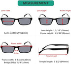 Eyekepper Spring Hinge 5-pack Retro Style Reading Glasses Sunshine Readers Grey Lens
