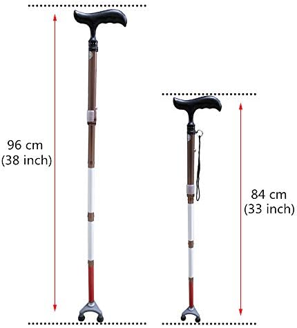 Adjustable Folding Walking Cane for The Blind, 84cm - 96cm Walking Stick,Folds Down 4 Sections 4ZG-02BRM