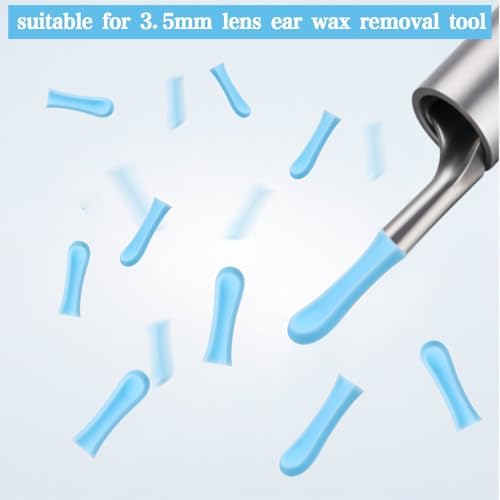 150 Pcs Ear Wax Removal Replacement Tips Ear Spoons Accessories Set for Wet Dry Ear Wax Cleaning Ear Spoon Cleaner Tips Replacement Tip Ear for Adults Ear Waxes Removal
