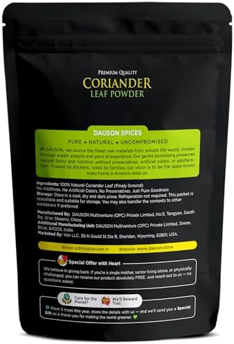 100% Pure Coriander Leaf Powder 0.88 Oz