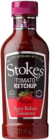 Stokes Real Tomato Ketchup Squeezy | 485g | Premium Sun-Ripened Tomato Condiment