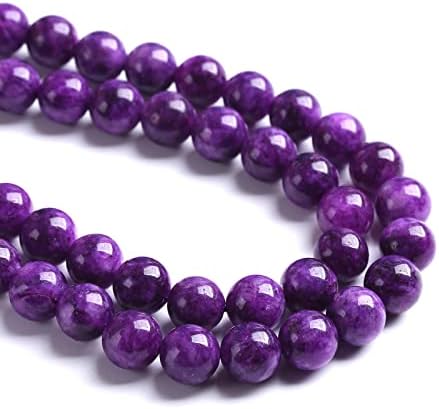 10MM 36PCS Natural Purple Charoite Jade Quartz Crystal Beads for Jewelry Making DIY Bracelet 1 Strand