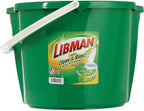 Libman 2112 Clean and Rinse Bucket with wringer, 4 Gallon