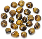 Tumbled Polished Natural Tiger's Eye Stones for Tumbling, Cabbing, Fountain Rocks, Decoration, Polishing, Wire Wrapping, Wicca & Reiki Healing Crystals(10 Pcs)