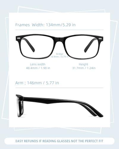 JOLISU 5 Pack Reading Glasses For Women,Spring Hinges, Sturdy and Durable