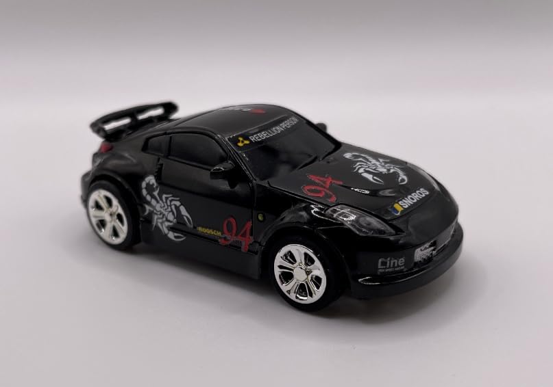 Mini RC 1:58 Scale Small Pocket Portable Micro Racing Car Can Miniature Coke Can Upgraded 2.4G Wireless Radio Remote Control for Multi-Users (Qty. 1 = 1 Can) (Scorpion)