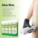 Roll on Wax Refill Aloe Wax Roller for Hair Removal at Home Ｗaxing Cartridge Depilatory for Legs and Arms 3.53 Ounce 4 Pack