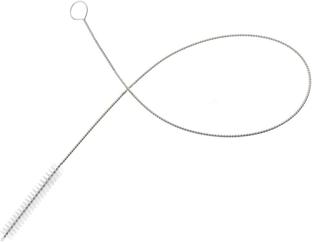 2 Pcs Cleaning Brush Bristle Tip 3/8” by 32” Inch Long - Flexible Cleaner Tool for Clean Keg, Feeding Tube, Line Tube Hose