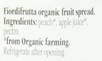 Rigoni Di Asiago Fiordifrutta Organic Fruit Spread, Peach, 8.82 Ounce