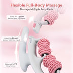Cellulite Massage Roller - Lymphatic Drainage Tool for Deep Tissue Fascia Massage - Muscle Roller for Legs & Buttocks, Anti-Cellulite Massager for Body Contouring and Skin Smoothing