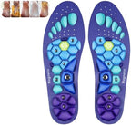 Acupressure Insoles for Men and Women: Magnetic Massage Insoles with Acupoint Therapy, Shock Absorption, Non-Slip, Feet Comfort Support (Blue, S(Men 4-7/Women 5-8))