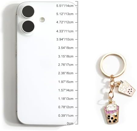 Bubble Tea Keychain for Girls Boba Milk Tea Keychains for Boba Lovers Teen Girl Gift Idea