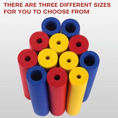 6PCS Foam Grip Tubing 6pcs Adaptive Utensils Grip Tubing, Extended Thickened Built Up Grip Aid for Utensils, Tools and Pens for Elderly, Disabled, Arthritic, Handicapped