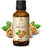 AROMATIKA Walnut Oil 1.7 Fl Oz (50ml) - Juglans Regia Seed Oil - USA - 100% Pure & Natural - Intensive for Face Care - Body - Hair - Skin - Nails - Hands - Good w/Essential Oil
