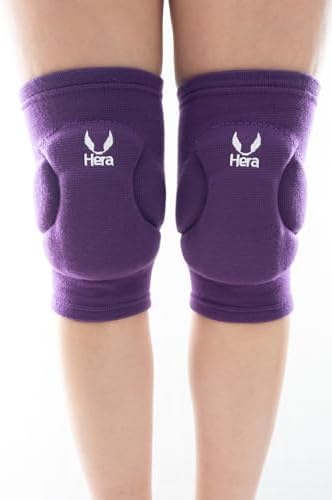 Knee pads for women volleyball , Knee Protector Supporter for Girl Lady Women with High Protection Pads,Professional Grade Knee Pads for Mamanet, Running,Tennis,Yoga, Cycline, Gym, Workout Exercise (Purple, Medium)